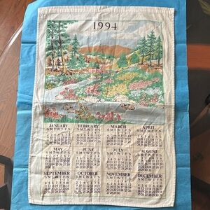 Vintage 1994 Calendar Tapestry